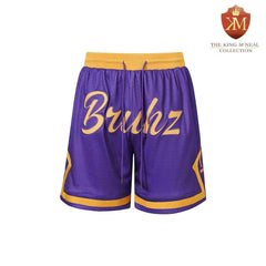 Omega Purple Heavy Mesh Basketball Shorts