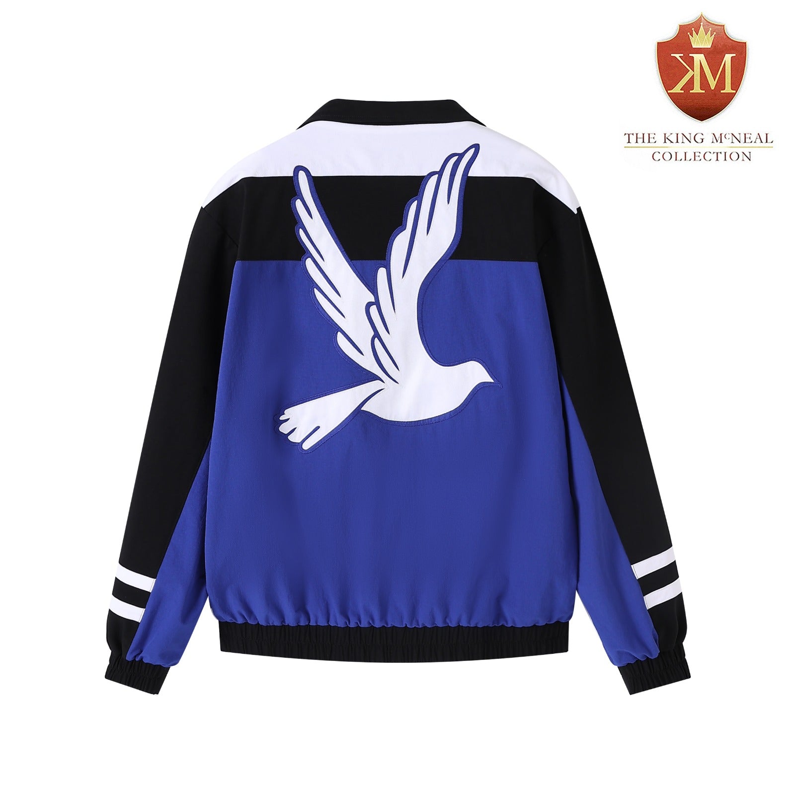 Zeta Blue Full Zip Windbreaker Tech Jacket (Unisex)