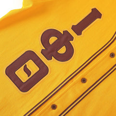 Iota Gold Button-Up Baseball Jersey