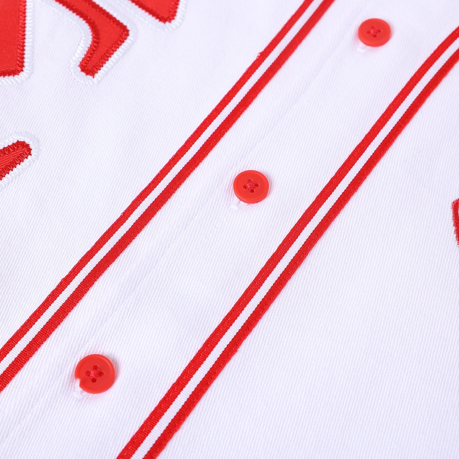 Delta White Button Up Baseball Jersey