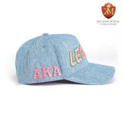 AKA Light Denim Legacy Snapback Hat