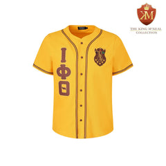 Iota Gold Button-Up Baseball Jersey