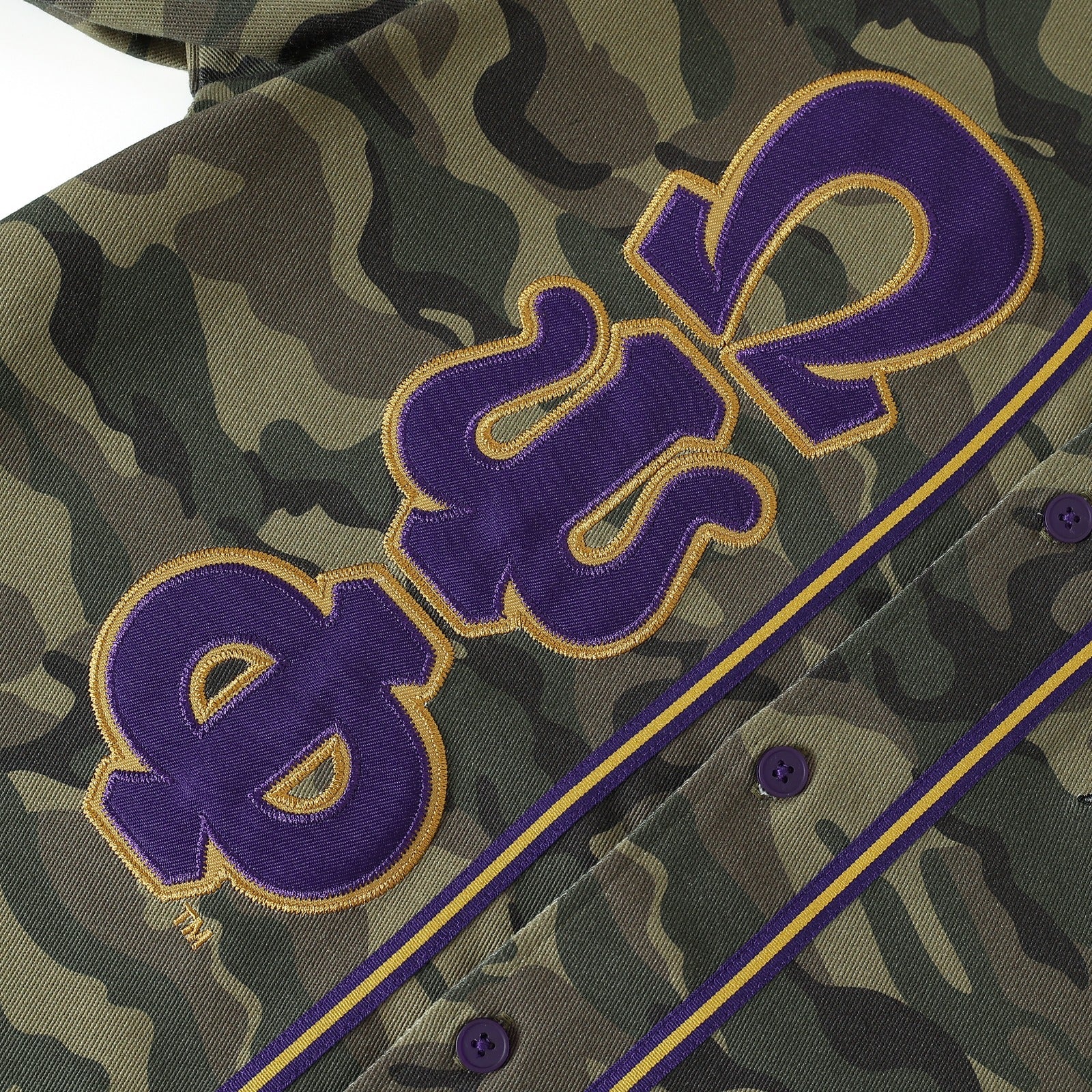 Omega Camo Button-Up Baseball Jersey