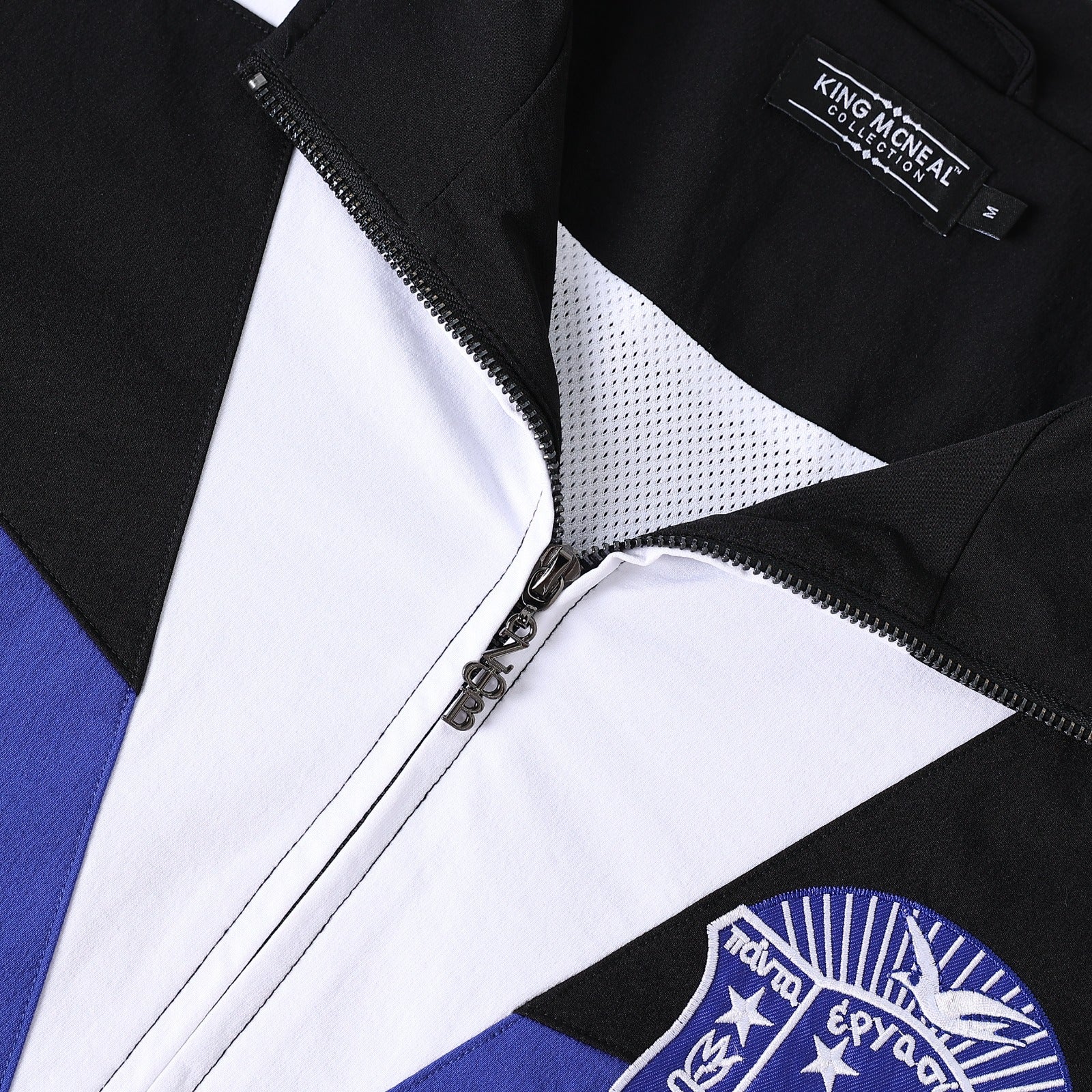 Zeta Blue Full Zip Windbreaker Tech Jacket (Unisex)