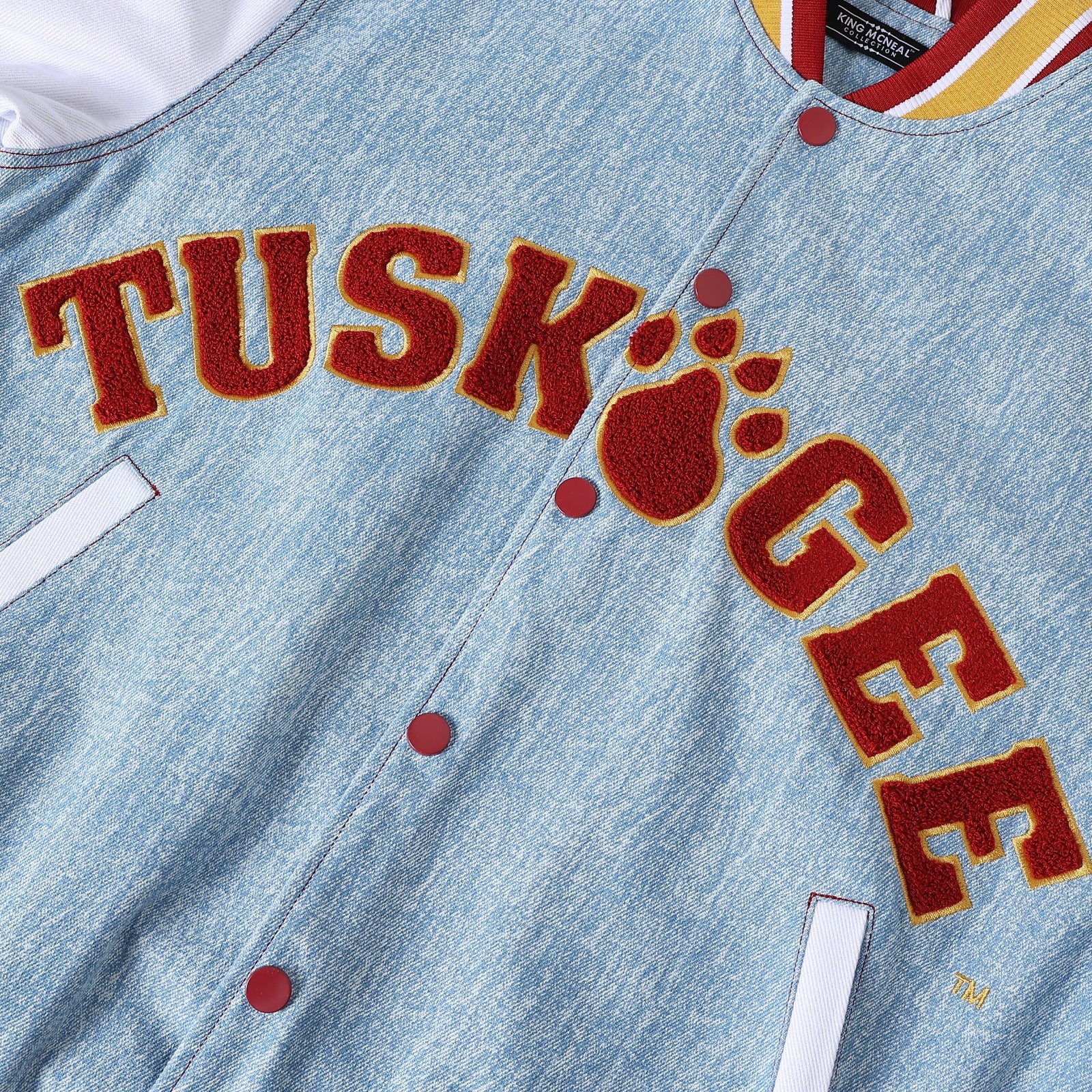 Tuskegee University Denim Bomber Jacket