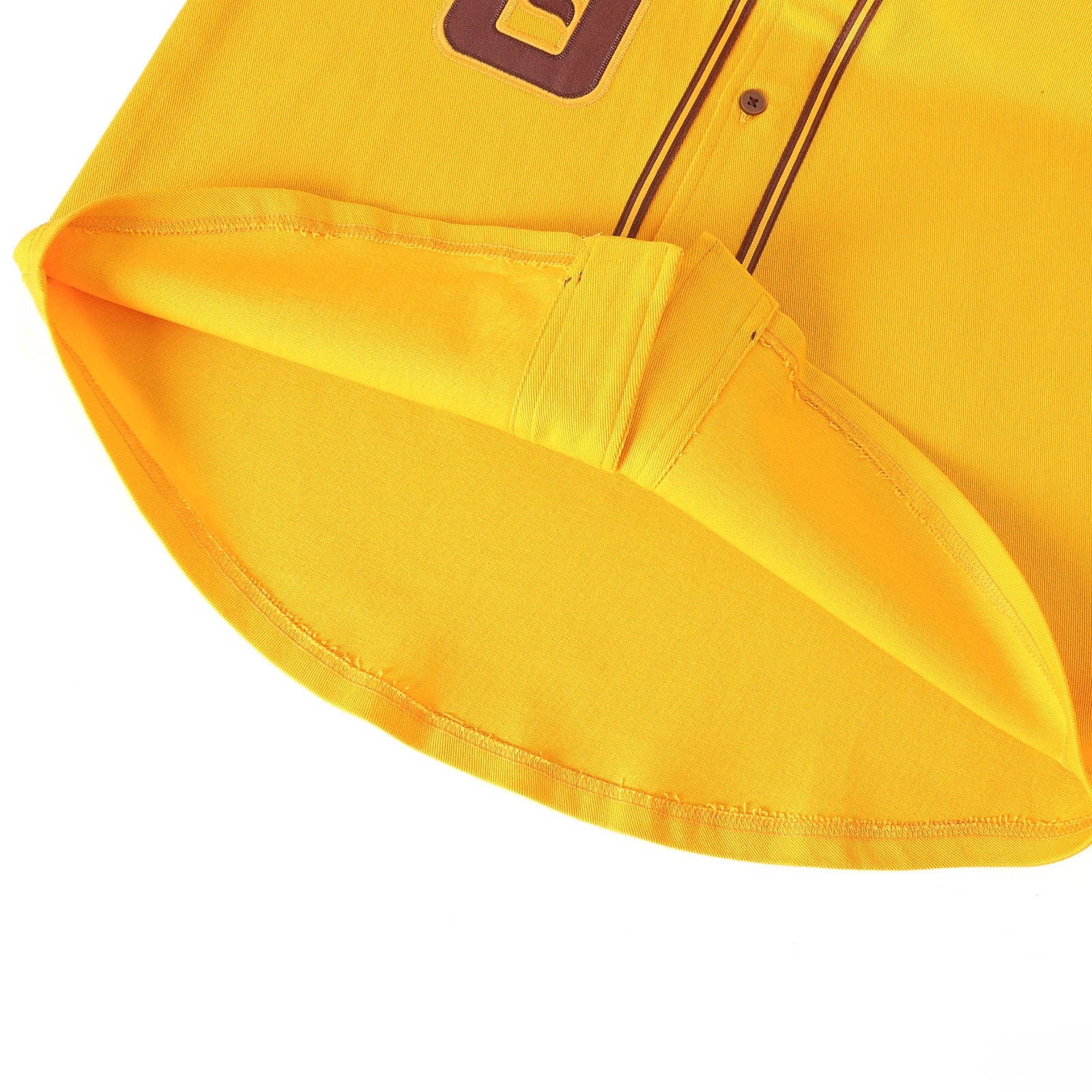 Iota Gold Button-Up Baseball Jersey