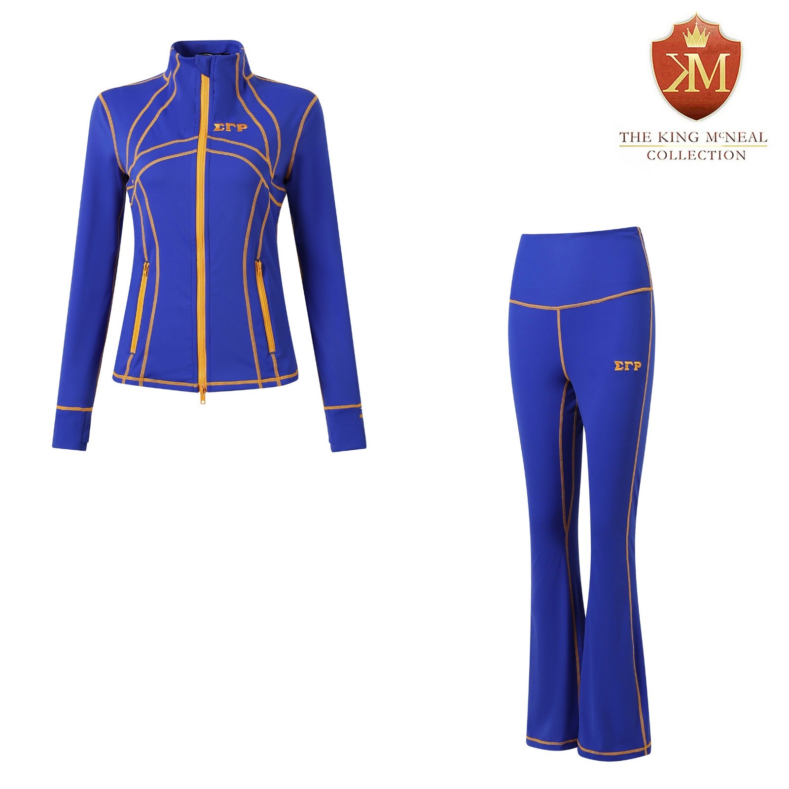 SGRHO Blue Full Zip Yoga Jacket