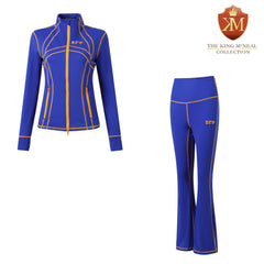 SGRHO Blue Full Zip Yoga Jacket