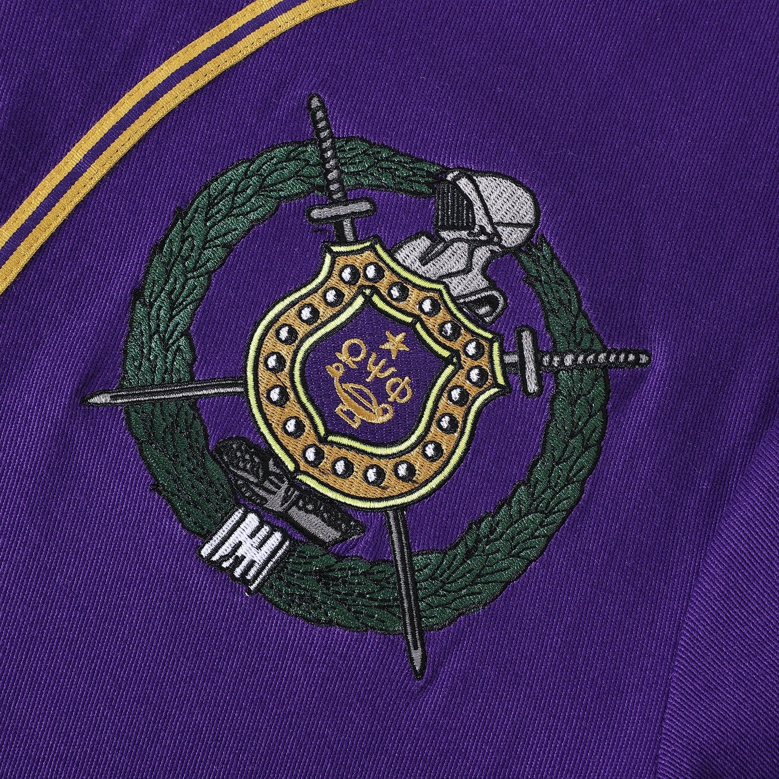 Omega Purple Button-Up Baseball Jersey