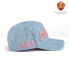 AKA Light Denim Soror Snapback Hat