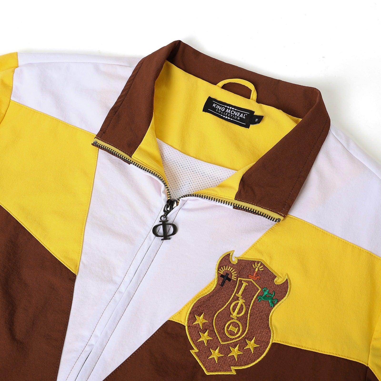Iota Brown Full Zip Windbreaker Tech