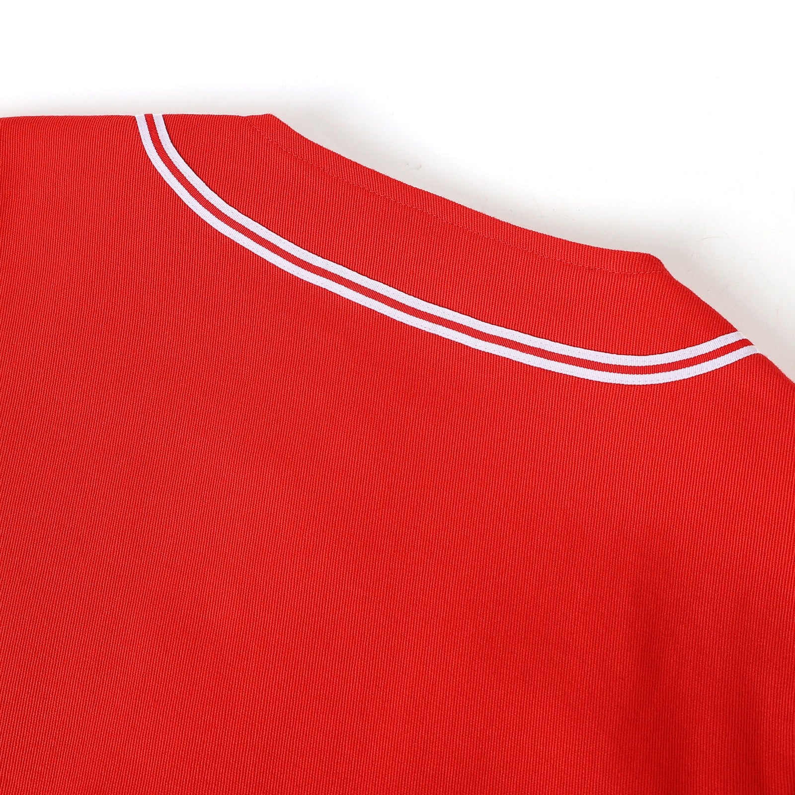 Delta Red Button Up Baseball Jersey