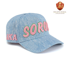 AKA Light Denim Soror Snapback Hat