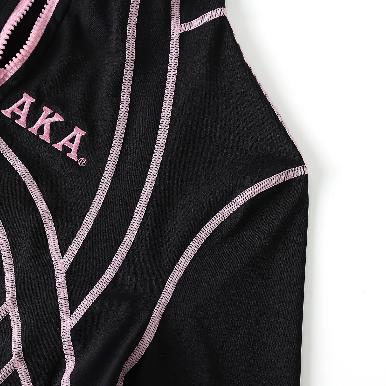 AKA Black Full Zip Yoga Jacket
