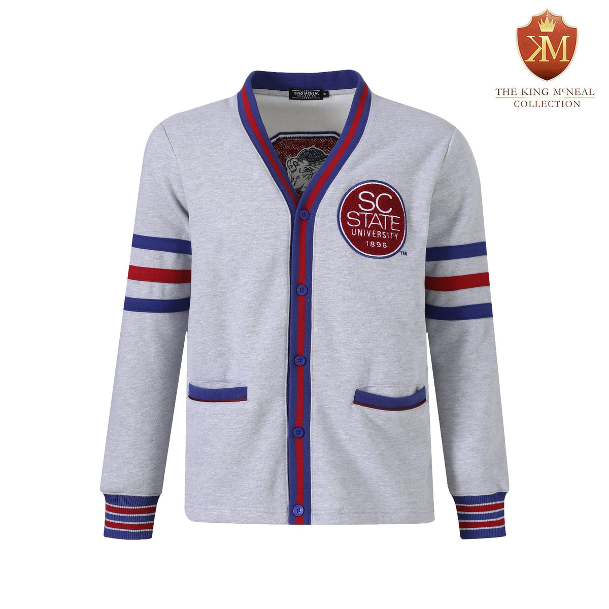 South Carolina State Heather Grey Fleece Cardigan