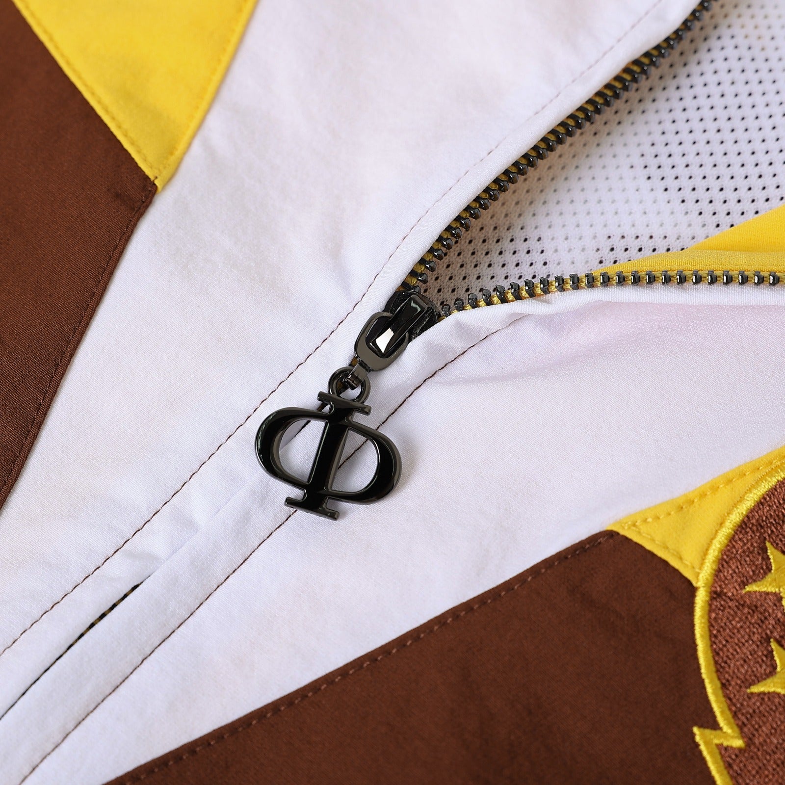 Iota Brown Full Zip Windbreaker Tech