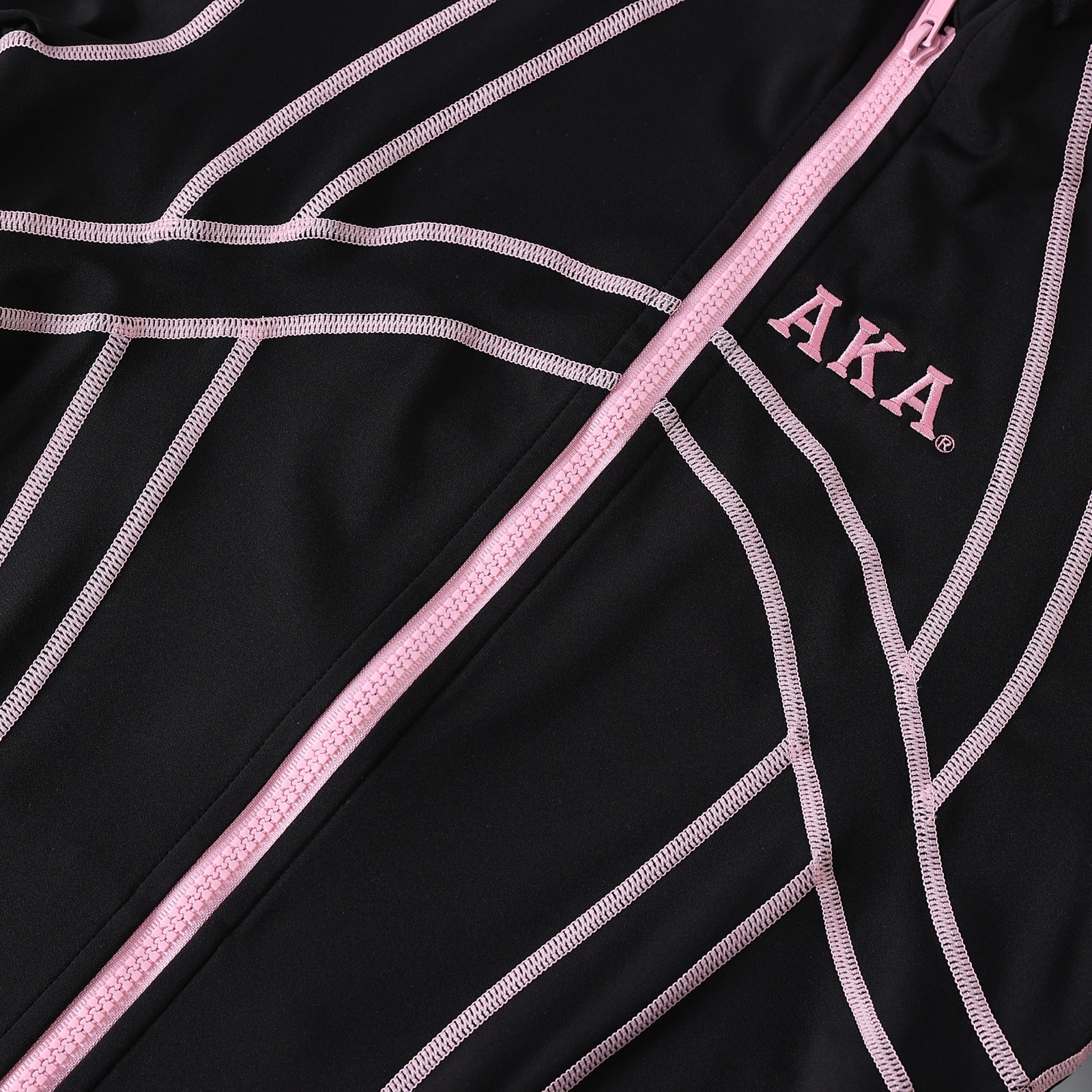 AKA Black Full Zip Yoga Jacket