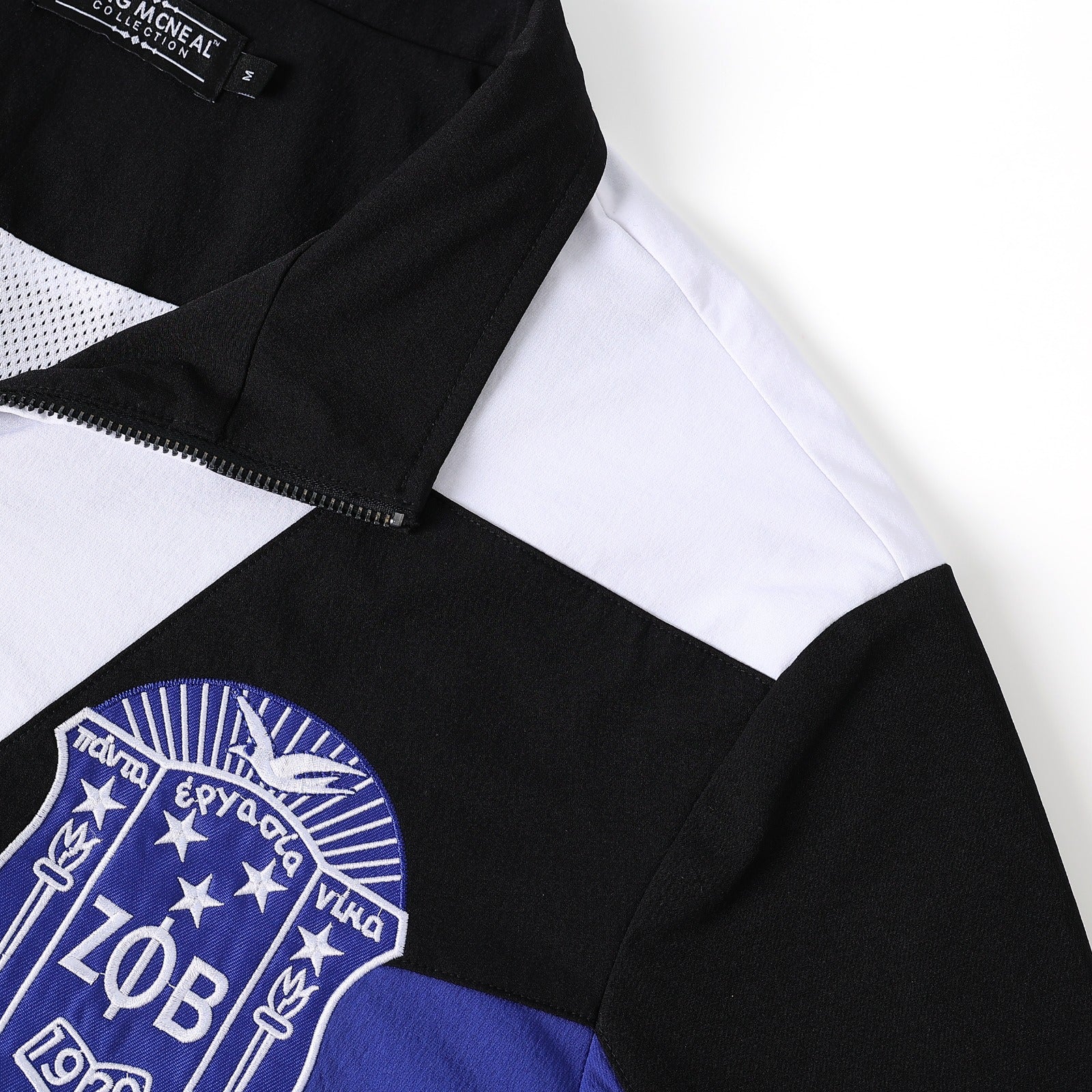 Zeta Blue Full Zip Windbreaker Tech Jacket (Unisex)