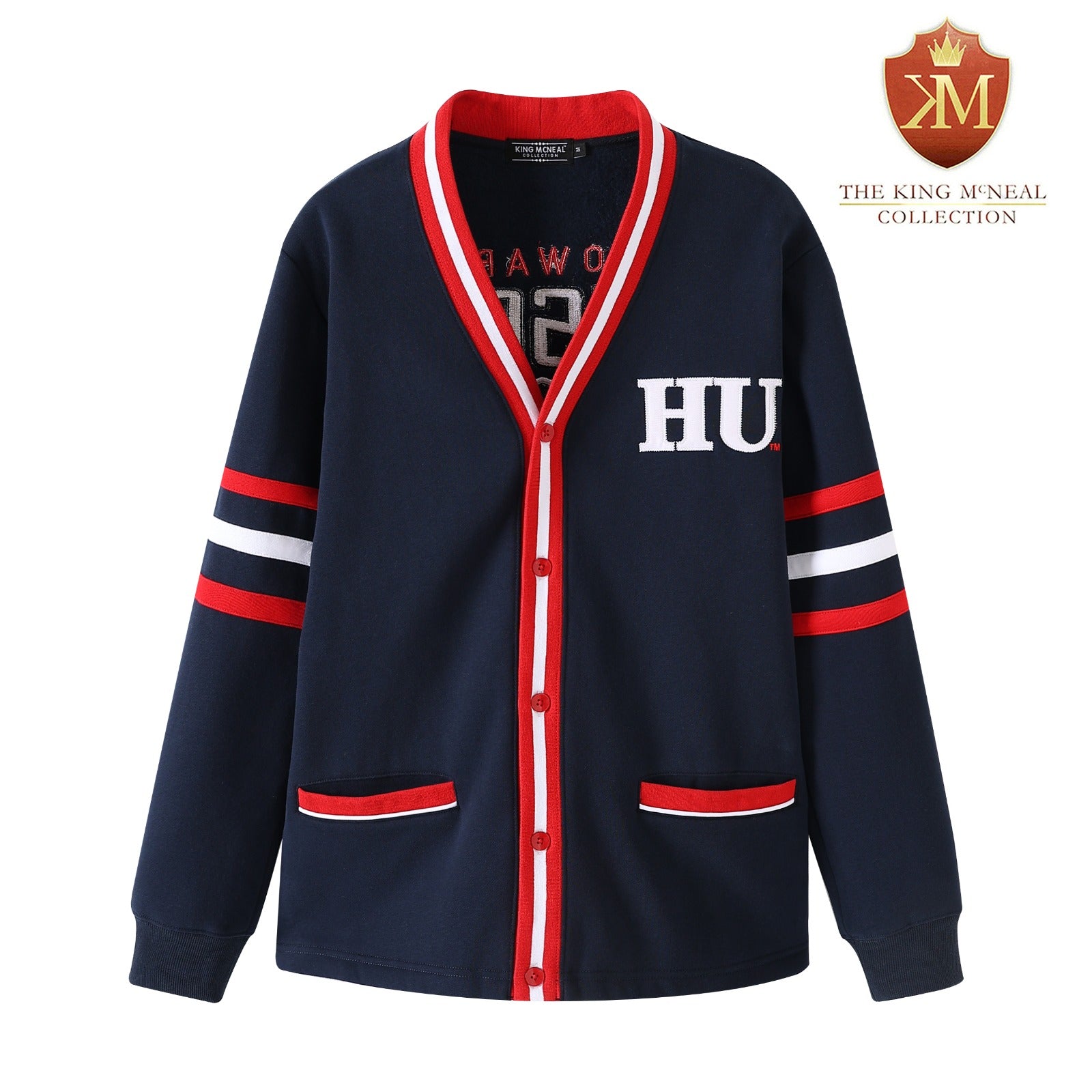 Howard University Blue Fleece Cardigan