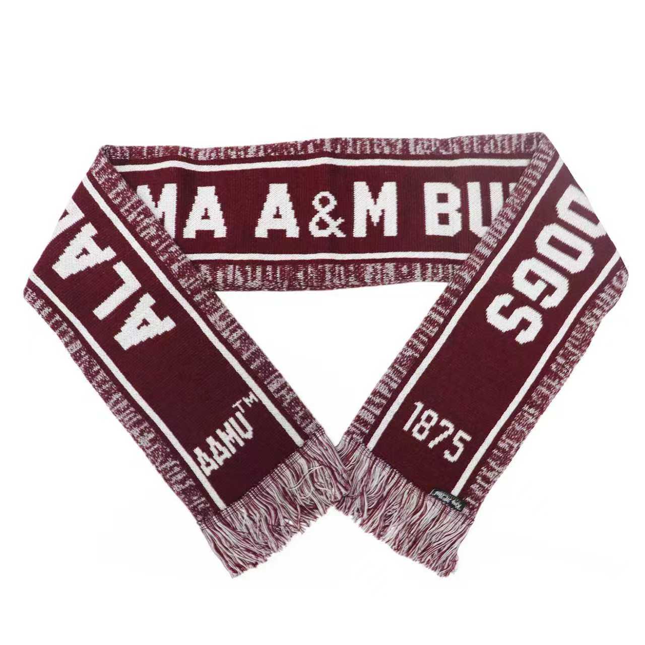 Alabama A&M Maroon Knit Scarf & Hat