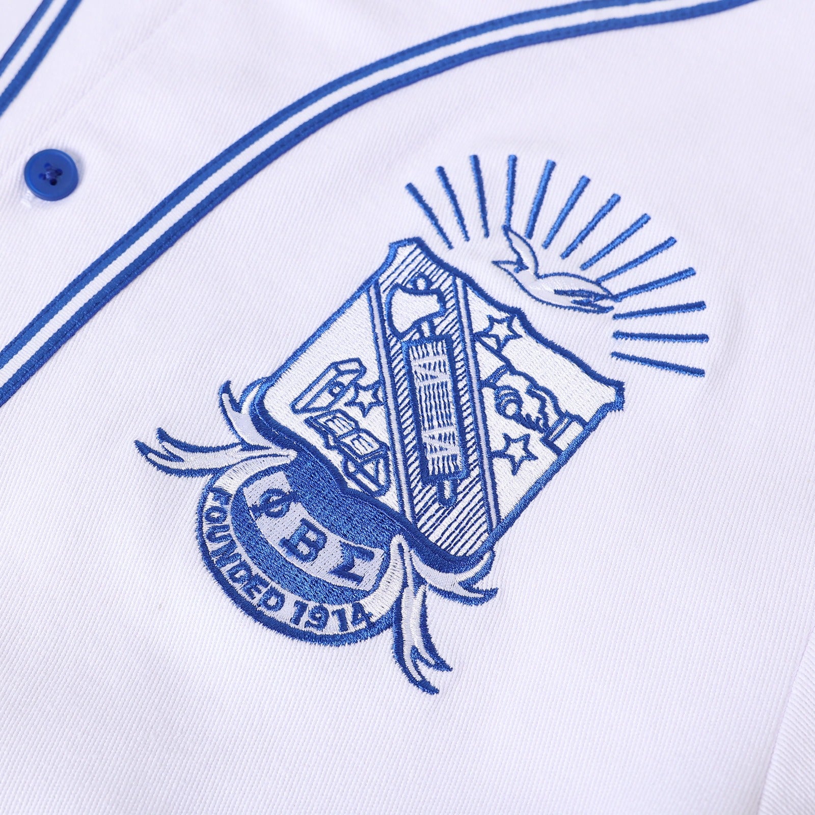 Sigma White Baseball Jersey