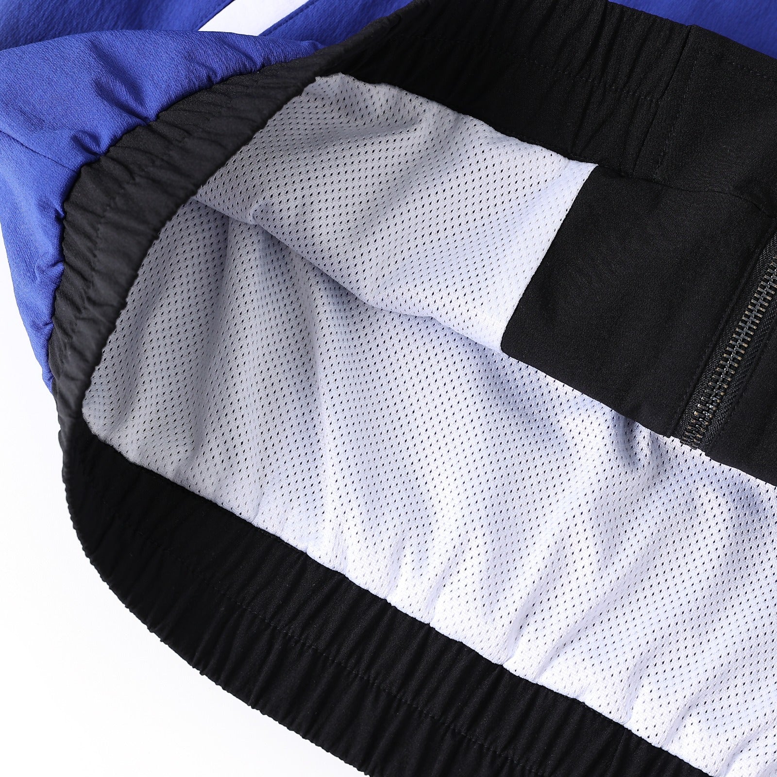Zeta Blue Full Zip Windbreaker Tech Jacket (Unisex)