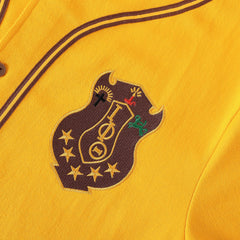 Iota Gold Button-Up Baseball Jersey