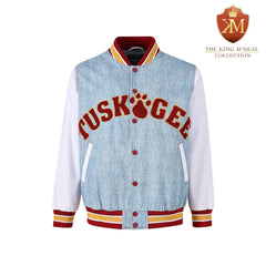Tuskegee University Denim Bomber Jacket