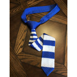 Blue and White (Sigma Inspired) Knit Tie