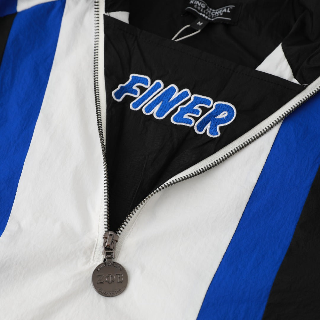 Zeta Black Half Zip Windbreaker Jacket