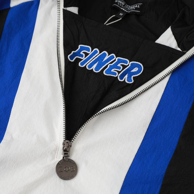 Zeta Black Half Zip Windbreaker Jacket
