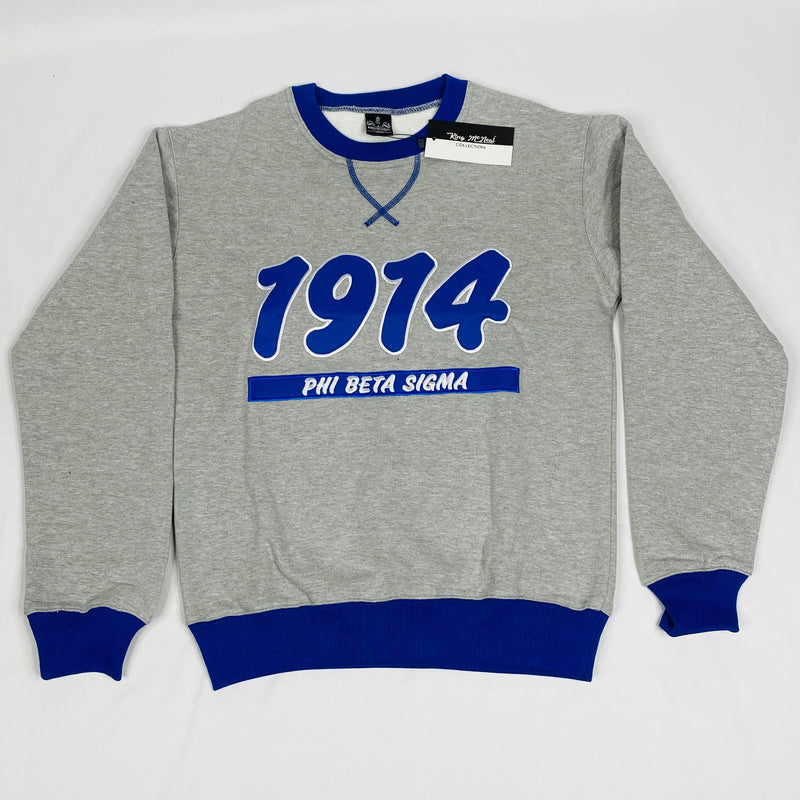 Phi Beta Sigma Grey 1914 Crewneck