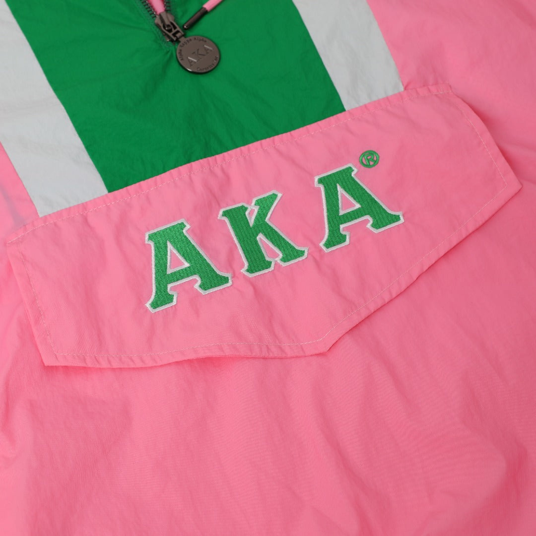 AKA Half Zip Windbreaker Jacket Read Description