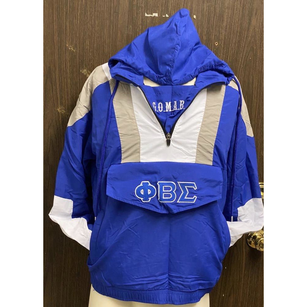 Phi Beta Sigma Half Zip Windbreaker Jacket