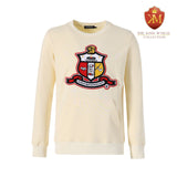 Chenille Crest Kappa Kream Pocket Crewneck
