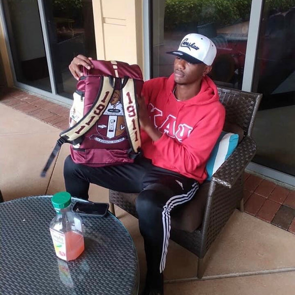 Kappa Alpha Psi Backpack Crimson