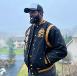 Alpha Wool And Leather Letterman Jacket