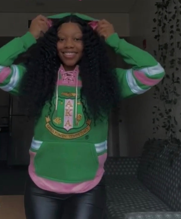 AKA Green Hockey Hoodie Unisex Size