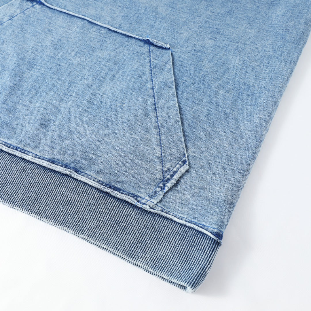 Zeta Denim Chenille Crewneck (Unisex Size)