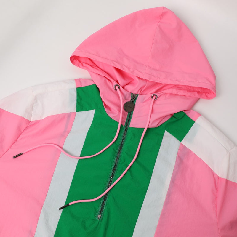 AKA Half Zip Windbreaker Jacket Read Description