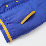 SGRho Hooded Puffer Vest Sherpa Lining