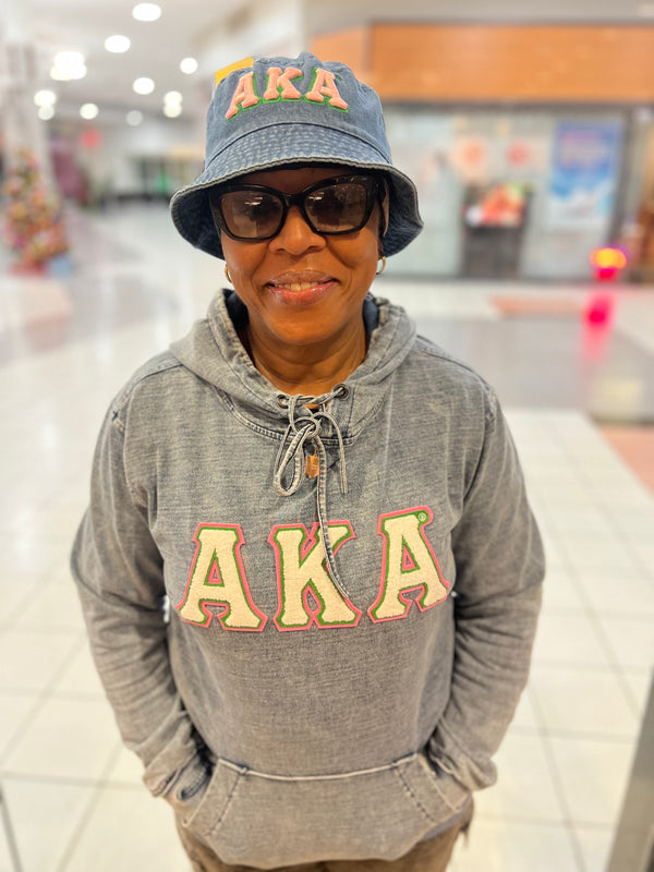 AKA Chenille Light Denim Hoodie