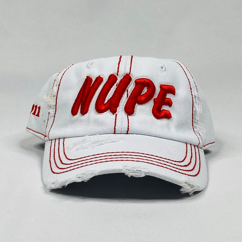 NUPE White Denim Dad Hat