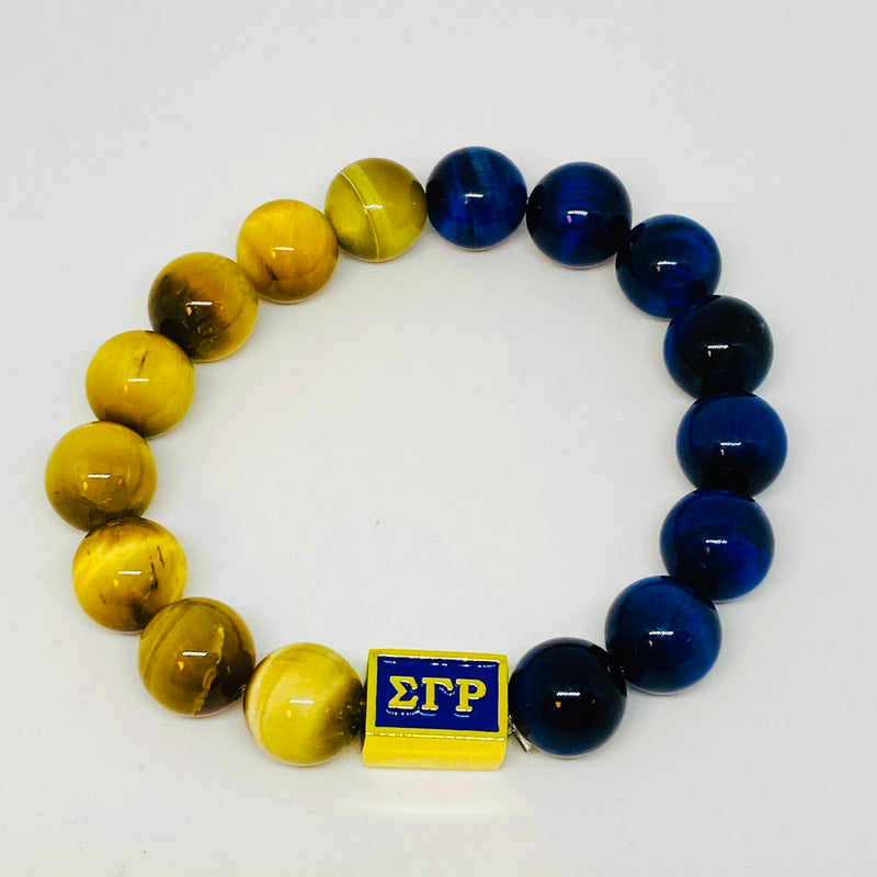 SGRho Gold and Royal Tigers Eye Bracelet