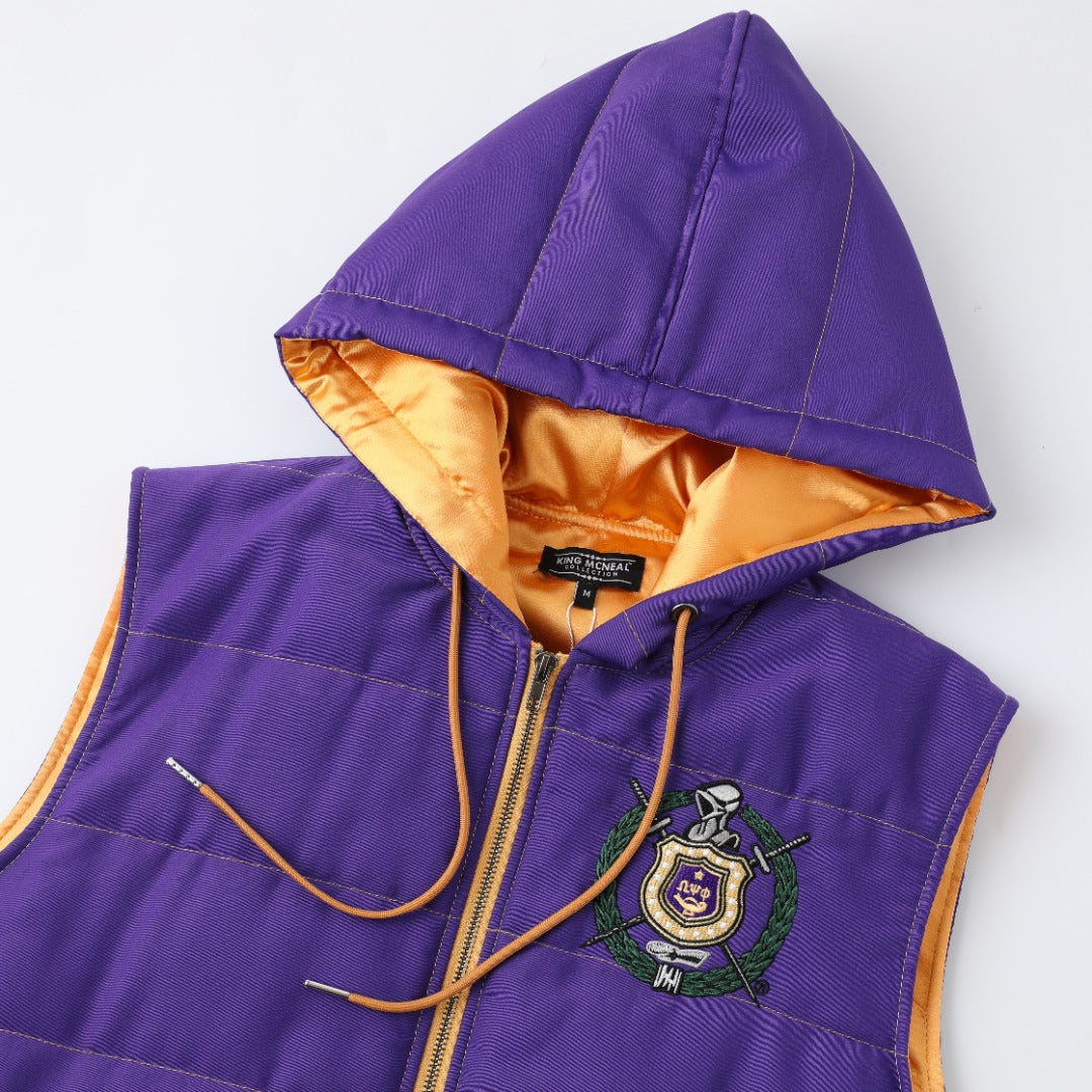 Omega Psi Phi Hooded Vest