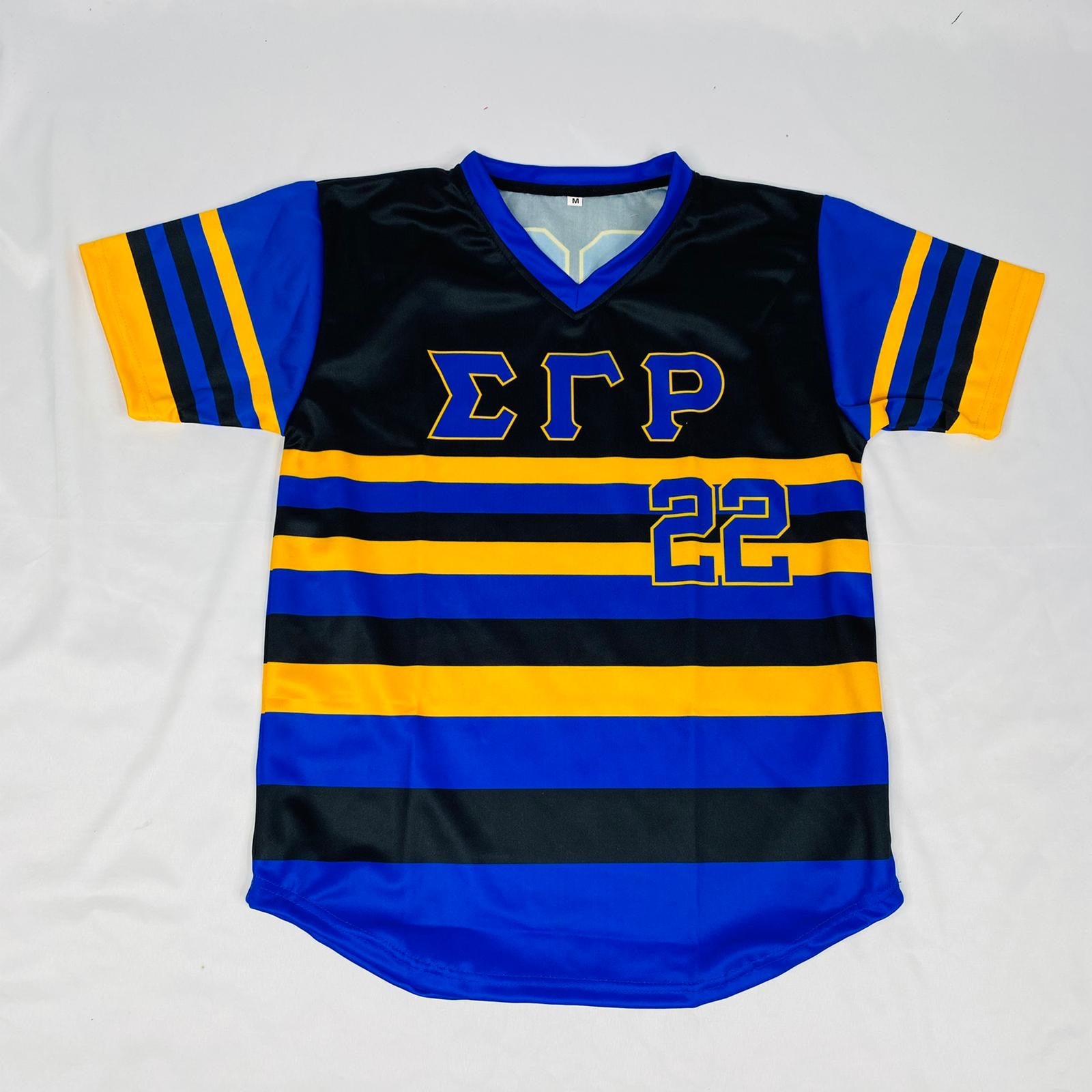 Sigma Gamma Rho Black Striped Baseball Jersey