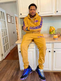 Omega Psi Phi Gold Tapered Sweatsuit Joggers