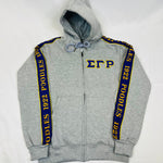 SGRho Grey Tapered Sweatsuit Jacket (Unisex Size)