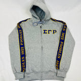 SGRho Grey Tapered Sweatsuit Jacket (Unisex Size)