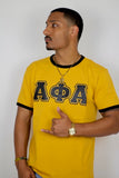 Alpha Premium Old Gold Ringer Shirt